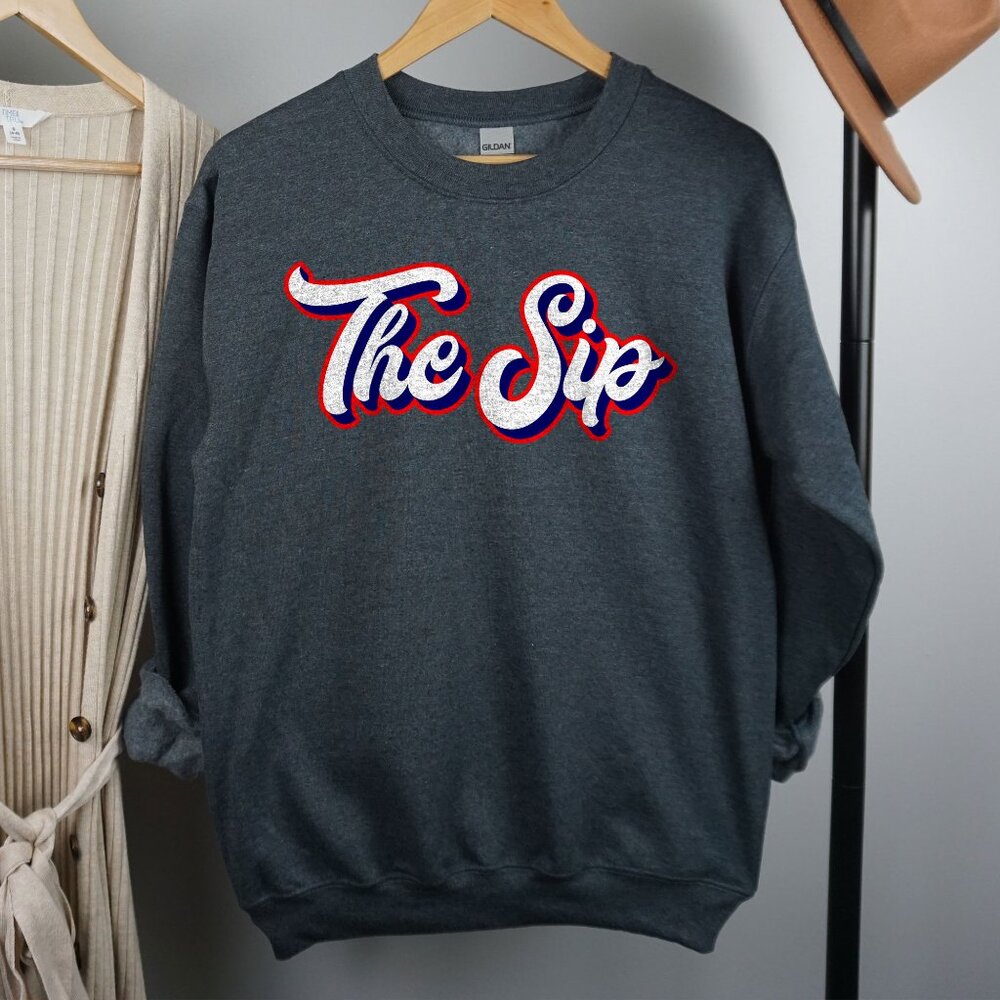 The Sip Mississippi crewneck sweatshirt DARK HEATHER